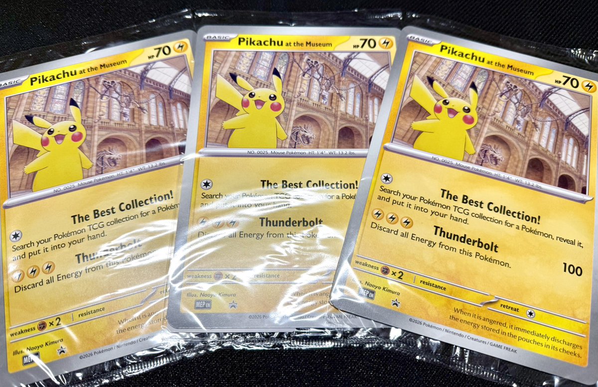 🟡【超希少プロモ入荷】🟡 ロンドン自然史博物館限定 ✨Pikachu at the
