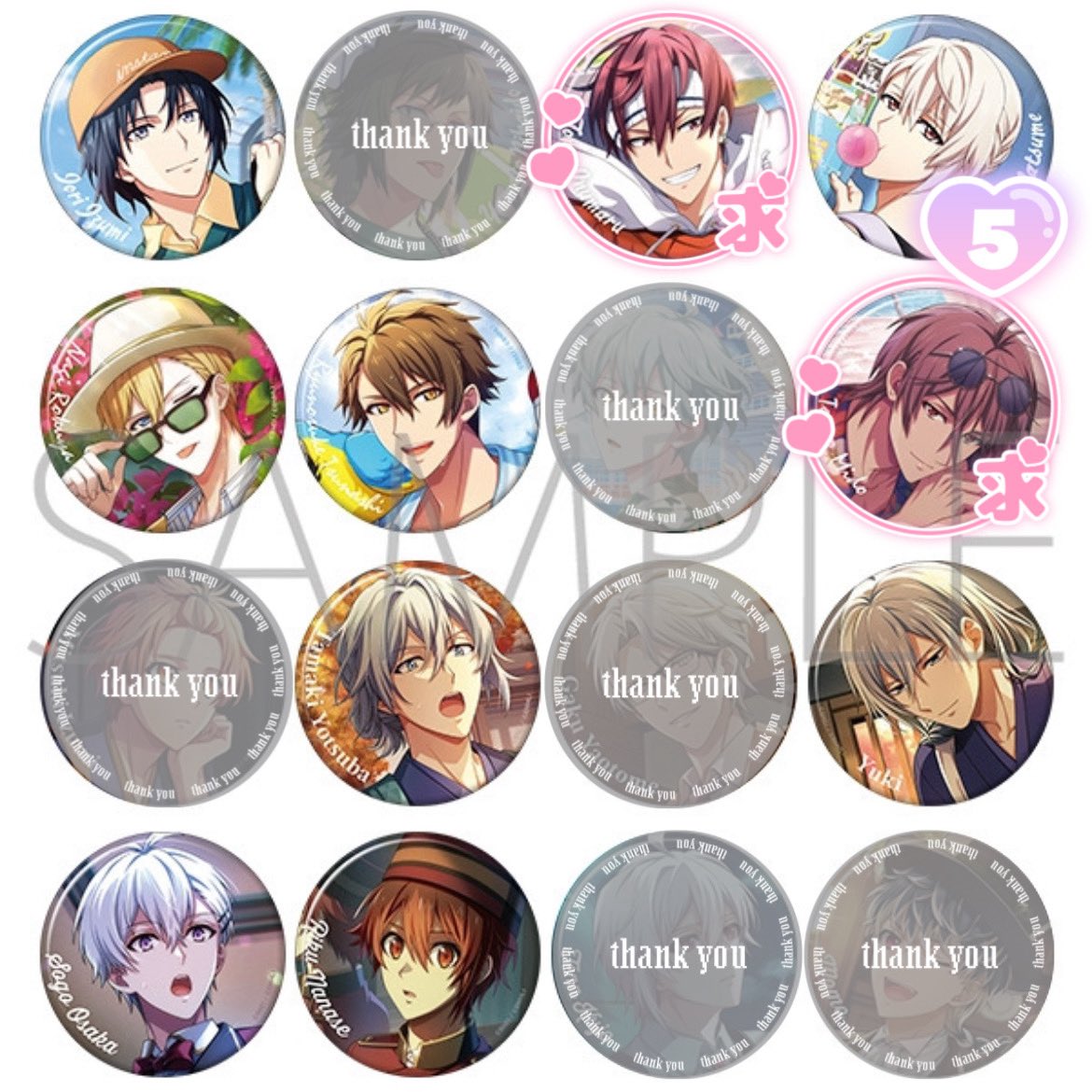 交換】アイナナ ドラコレ 2 ドラマコレクション 缶バッジ キャラバッジ