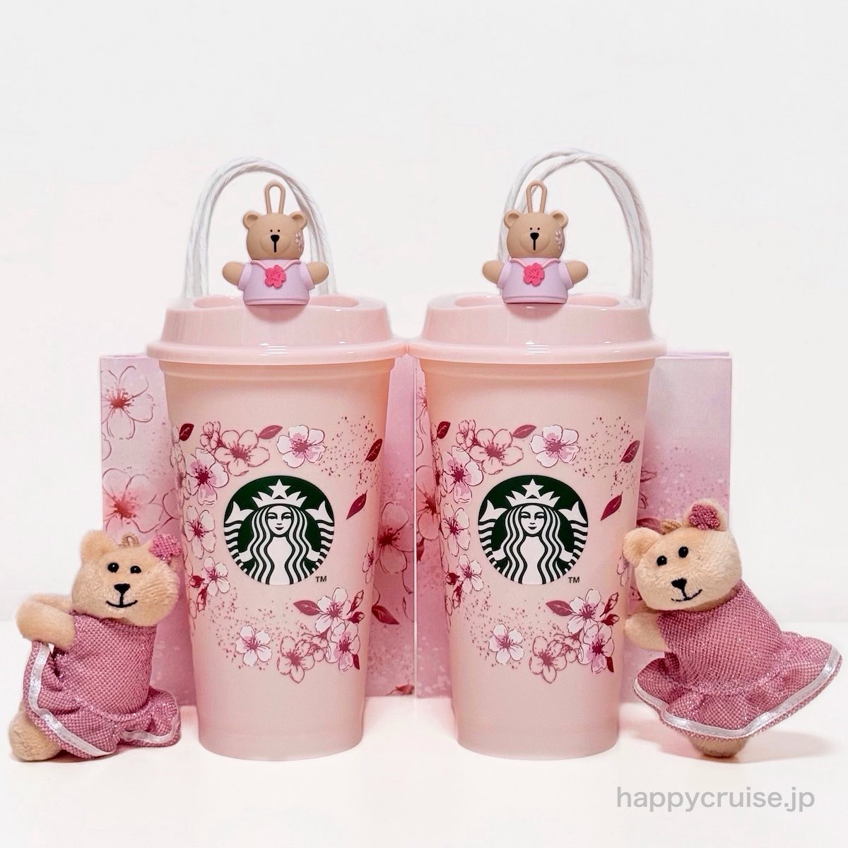 スタバさくら2026】春満開！桜リユーザブルカップ＆ベアリスタキャップ