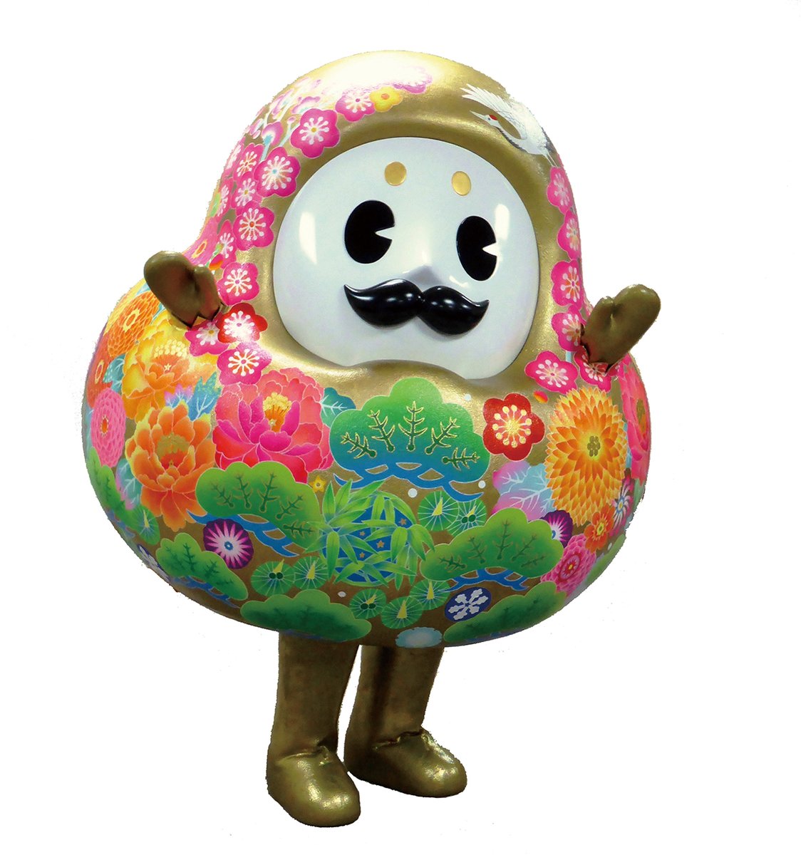 ✨ひゃくまんさん、来仙✨ @hyaku_official モチーフは加賀八幡起上り