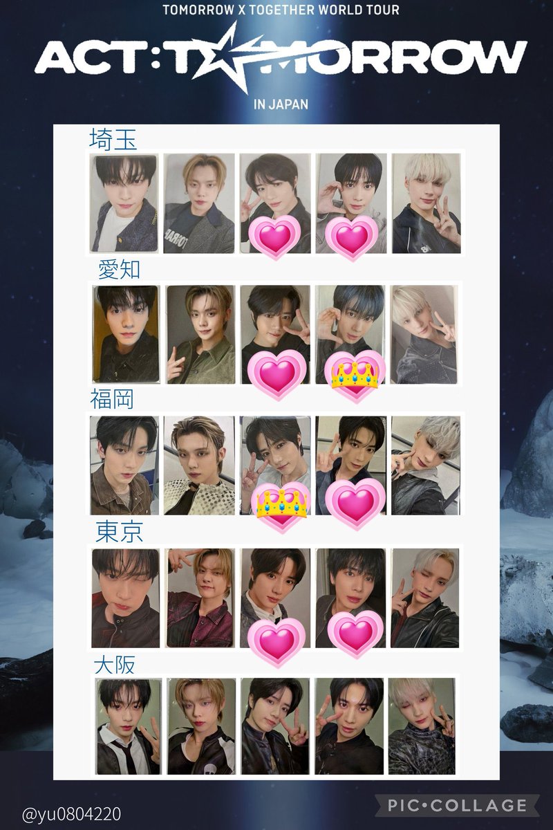 TXT ACT:TOMORROW 公演記念 会場限定 ラキドロ トレカ Weverseイベント