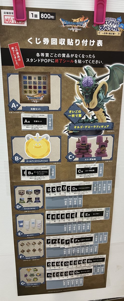 くじ 消化情報】 #ドラゴンクエスト ふくびき所スペシャル ～石版と