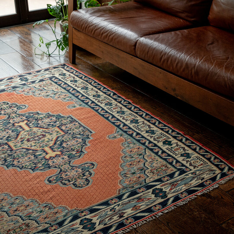 ペルシャ手織りキリム ウール ラグ セネ 118×152cm – Persiadirect