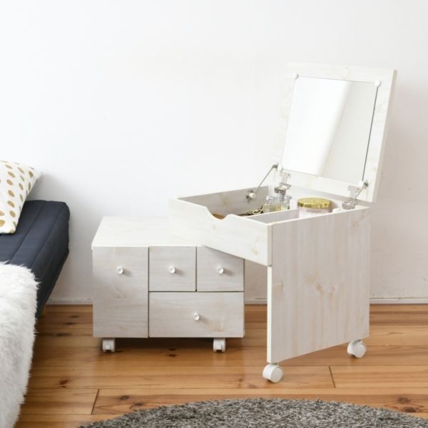 LILY(リリィ) 伸縮ドレッサー ホワイト MJ-002WH | 激安の新品・型落ち