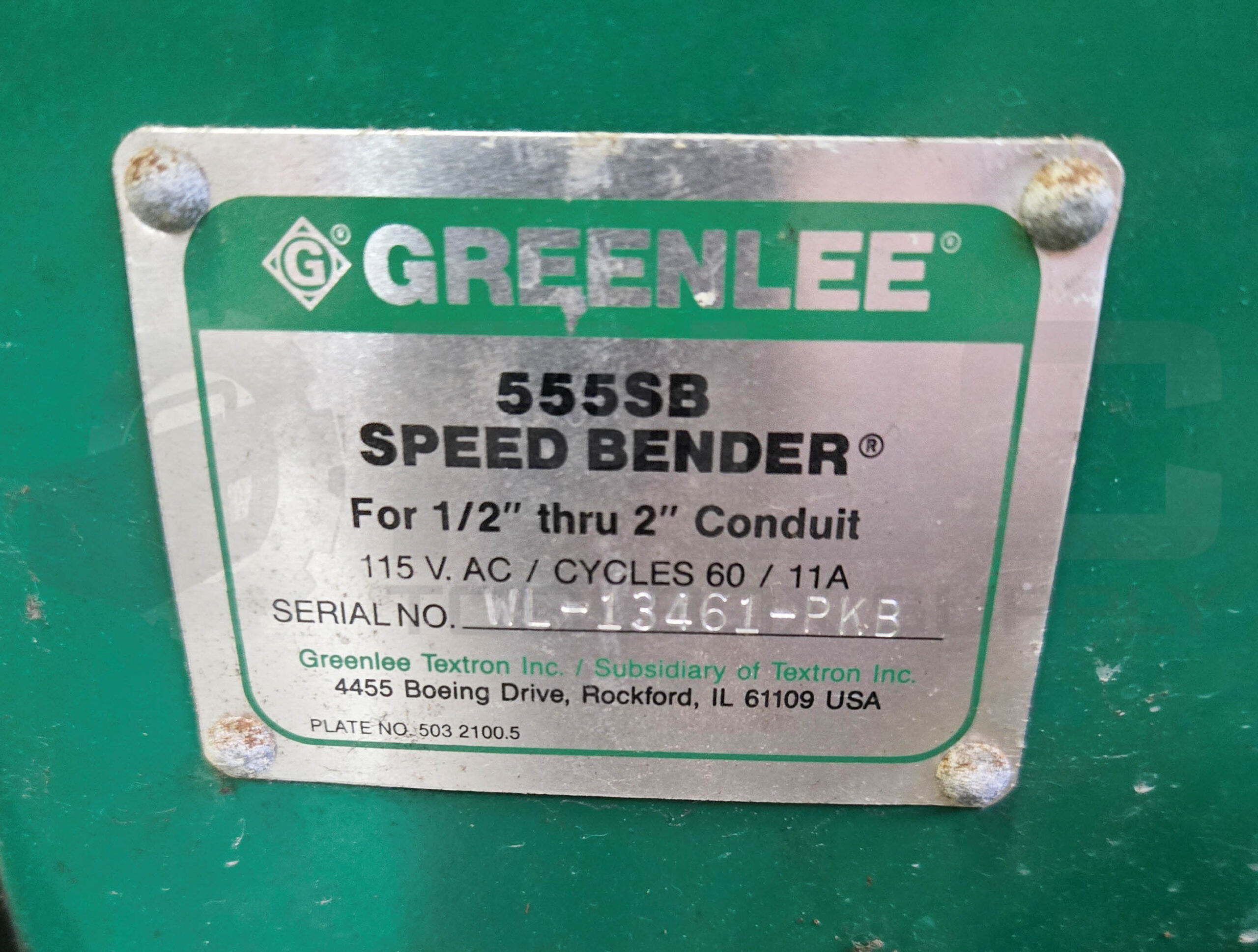 GREENLEE 555SBC SPEED BENDER - PLC Toolbox Supply