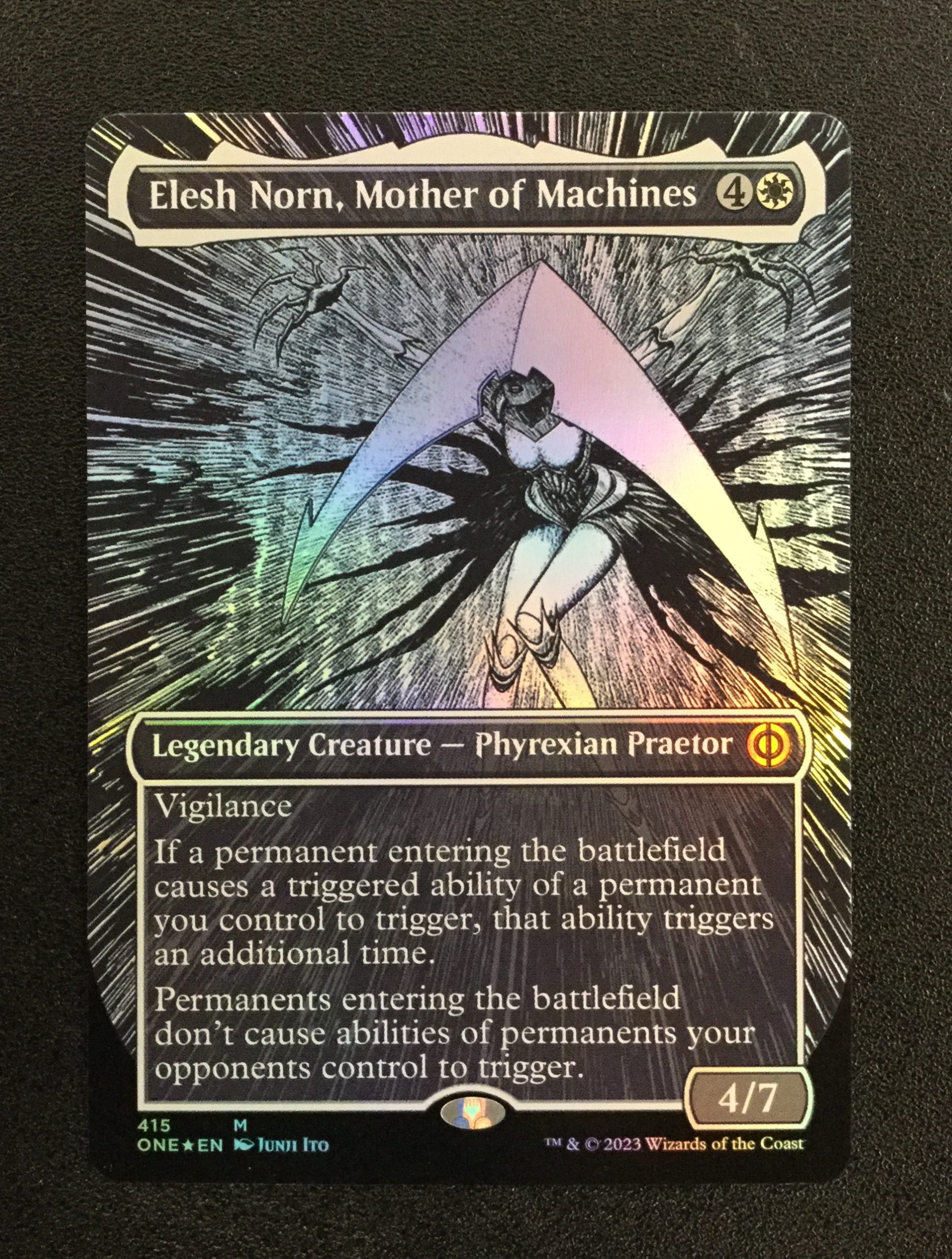 Elesh Norn, Mother of Machines (FOIL Borderless) - MTG Proxy All