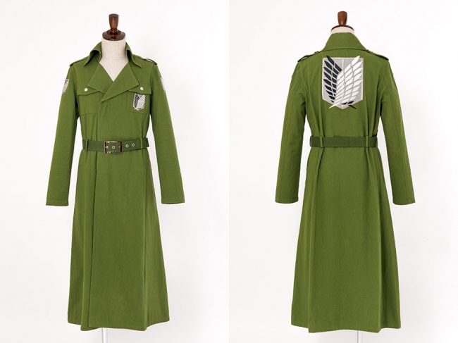 ACOS(アコス)より「進撃の巨人」調査兵団ロングコートが発売決定