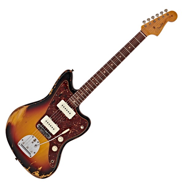 DISC Fender Custom Shop Heavy Relic 62 Jazzmaster, 3-Tone Sunburst