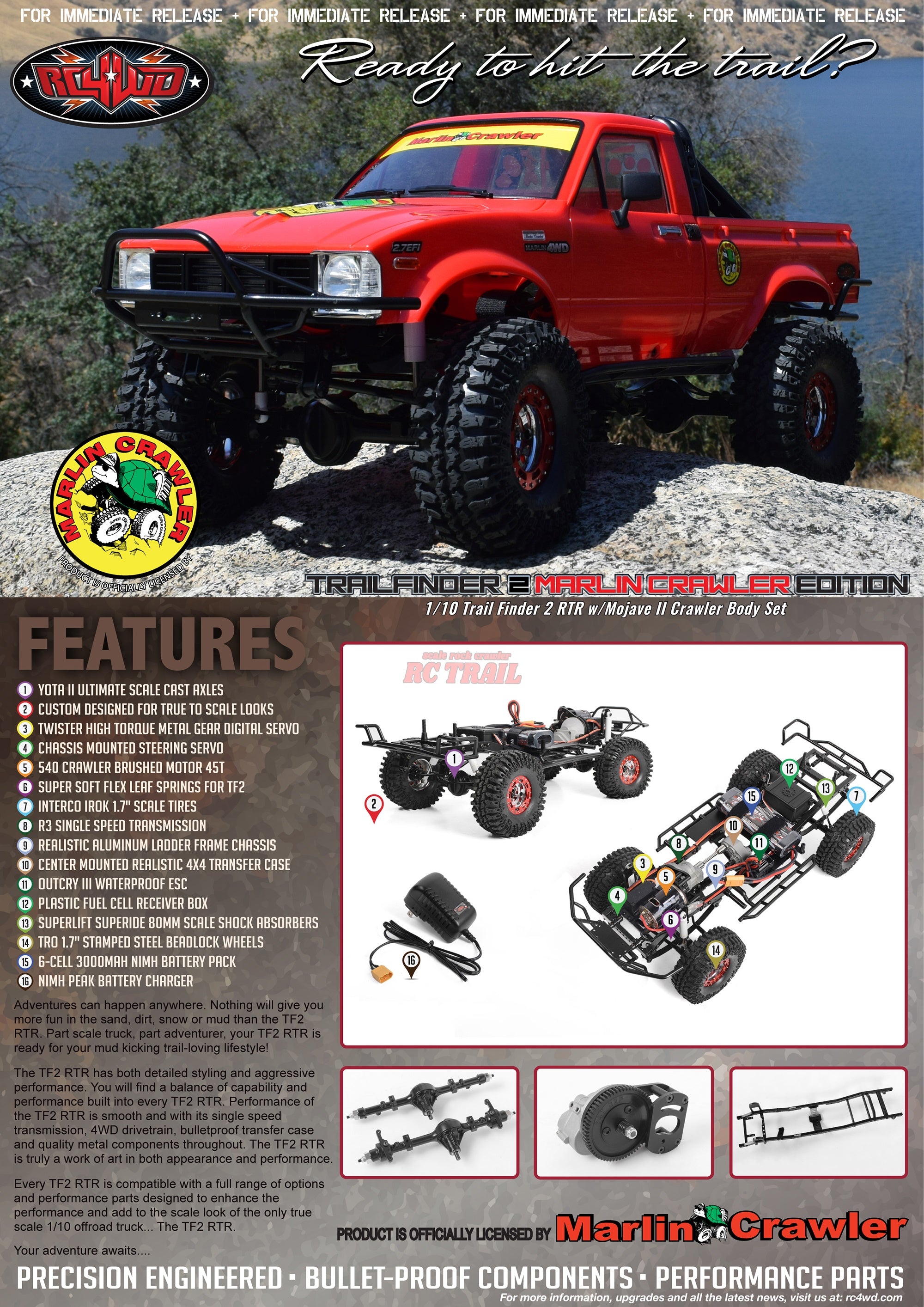 RC4WD マーリンクローラー トレイルファインダー2 1/10 4WD RTR ロック