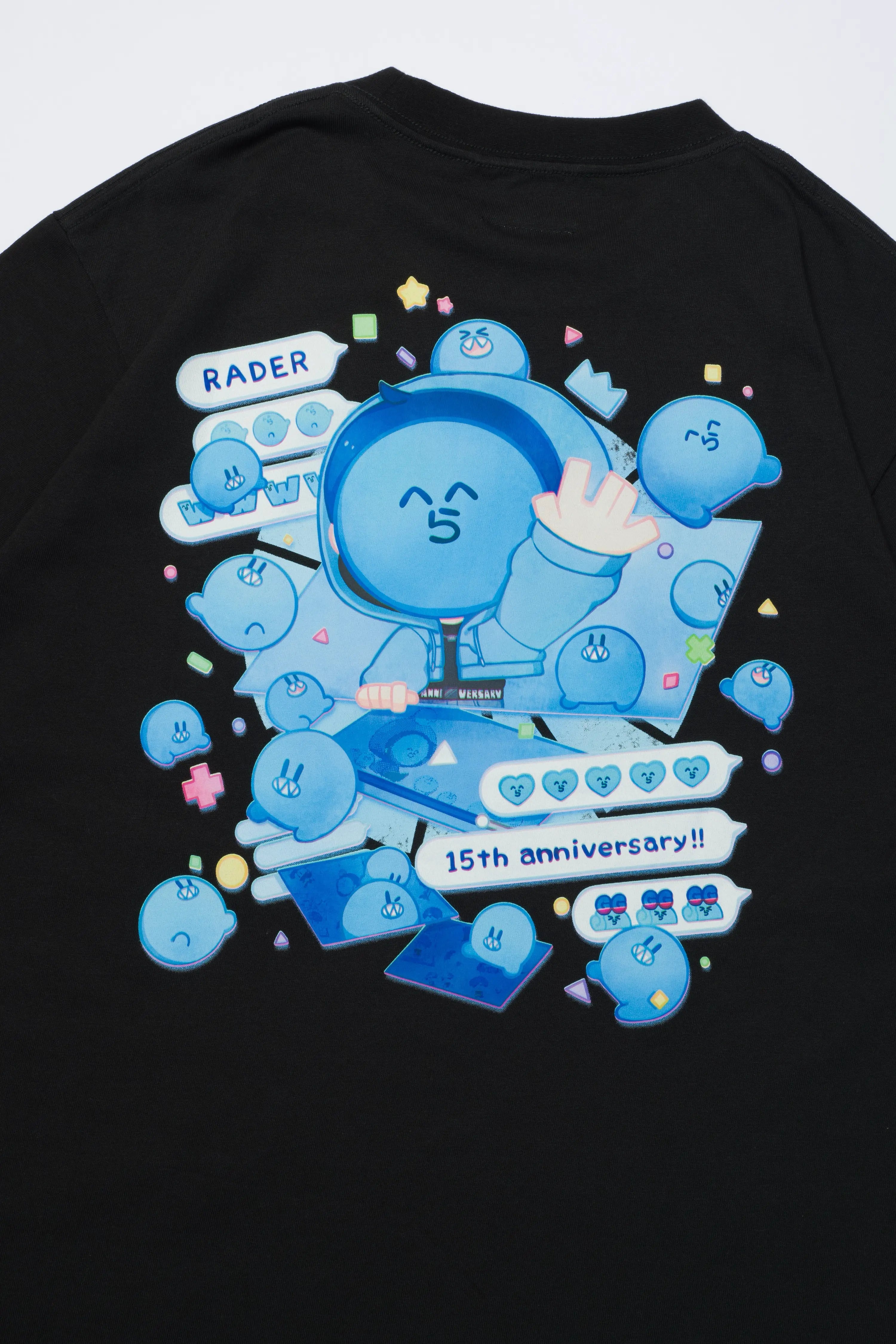 15thアニバーサリーTシャツ / ブラック – らっだぁのおみせ