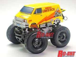 47450]ランチボックスミニ ブラックホイール (4本) RC-ART