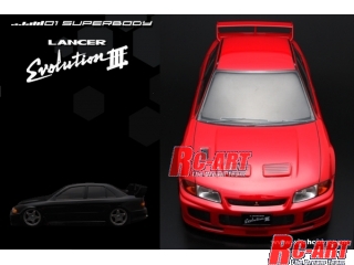 66092]三菱ランサーエボリューションIII 01スーパーボディ RC-ART