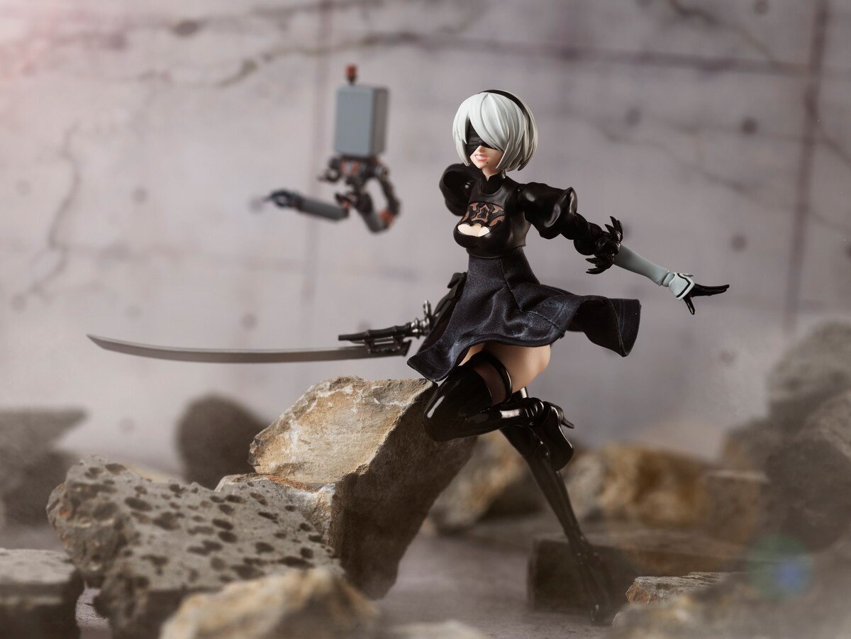 BUZZmod NieR: Automata Ver 1.1a 2B 1/12 Scale Action Figure