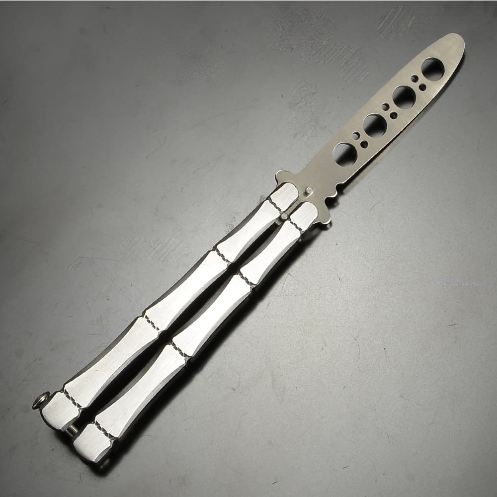 バタフライナイフ 練習用 刃付け無し スチールハンドル | ミリタリー