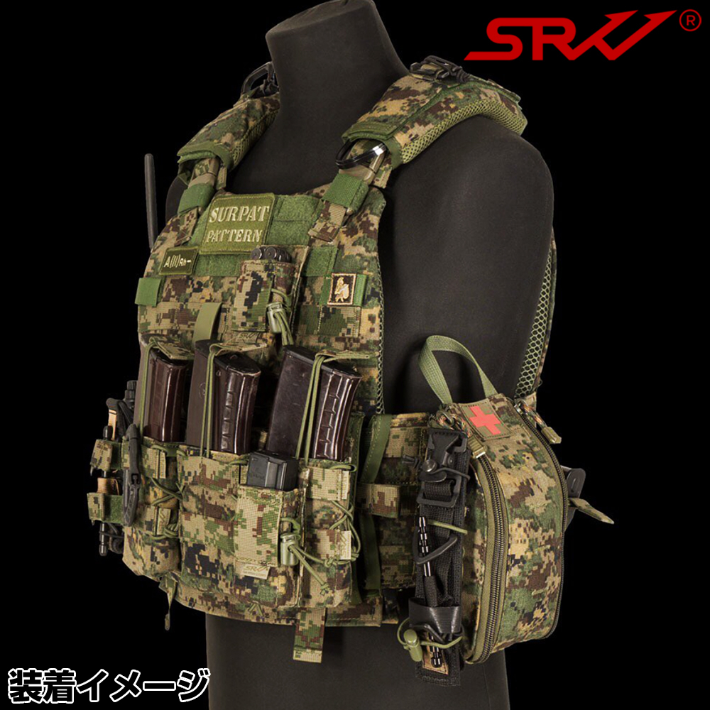 SRVV タクティカルメディカルポーチ IFAK コーデュラナイロン製 MOLLE