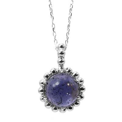 数量限定 アイオライトサンストーン ペンダントトップ ロトンド