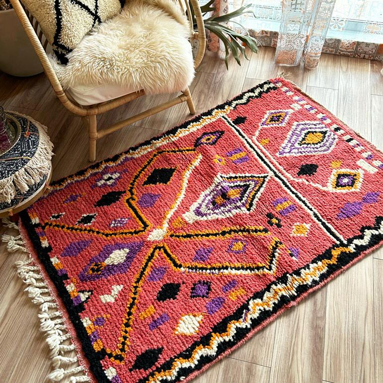 モロッコ発！世界に1枚だけのヴィンテージカーペット・ラグ『ボシャル