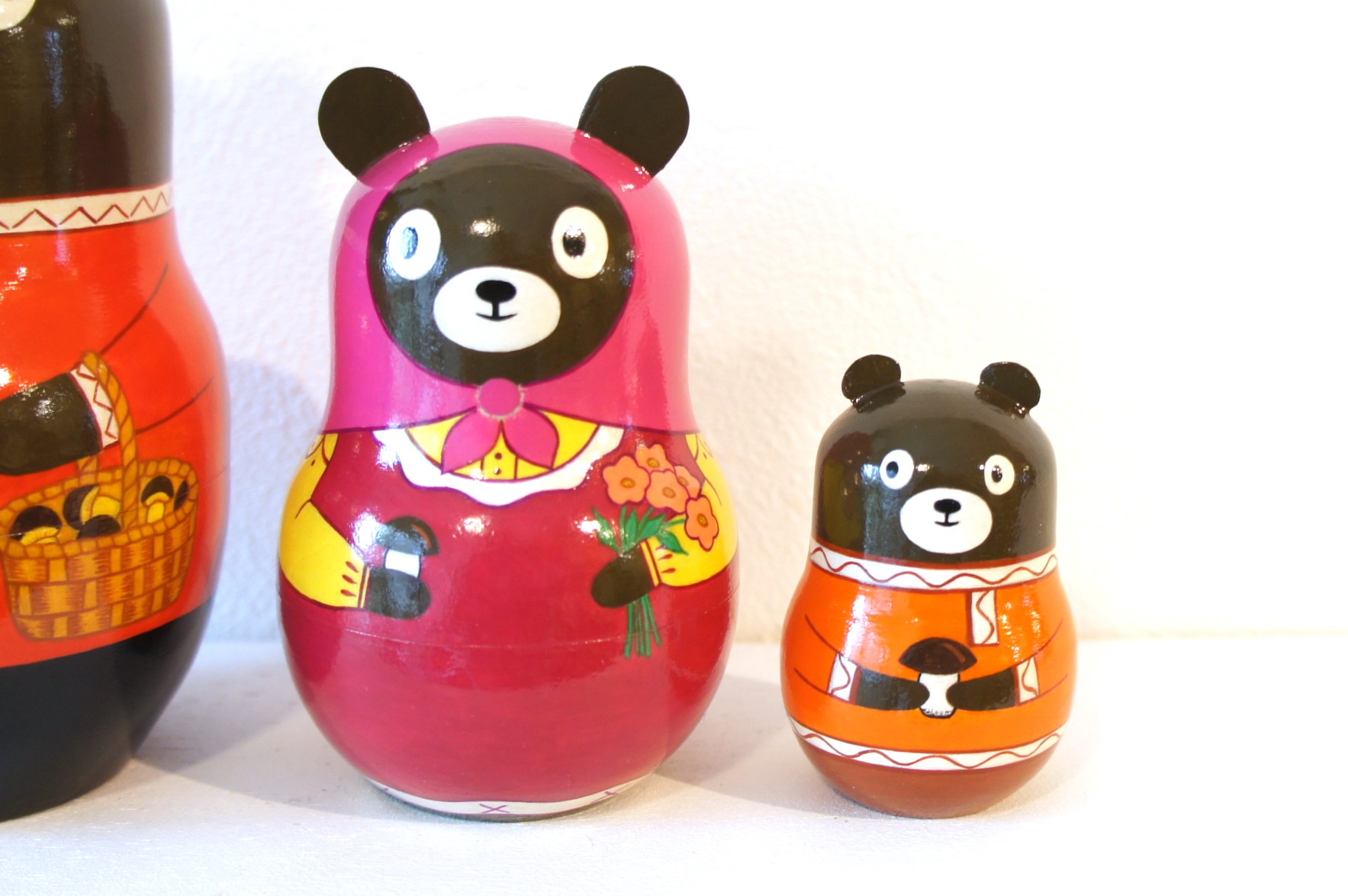 リャビーナ・オリジナルマトリョーシカ 「クマトリョーシカ」 3ピース