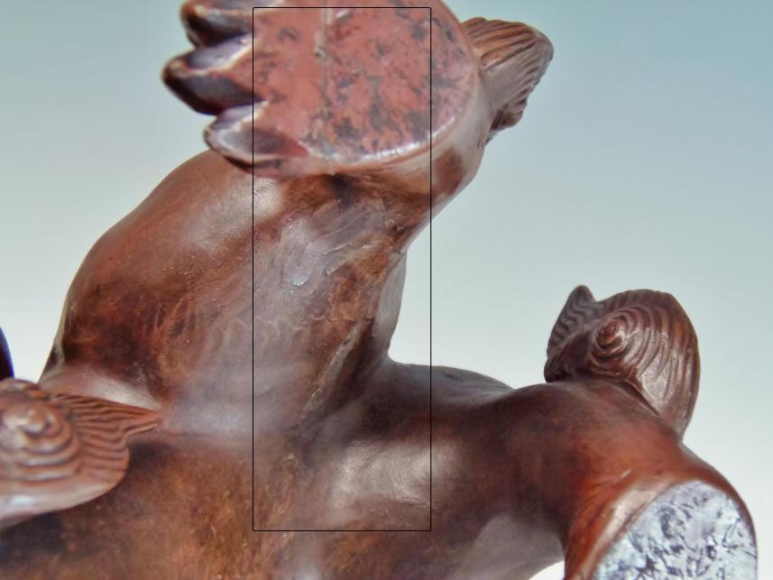 城南骨董-備前焼 置物 獅子 木村桃蹊堂 238