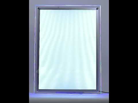 アクリルフレームLEDライトパネル RGBカラー点灯タイプ(片面) – Santek