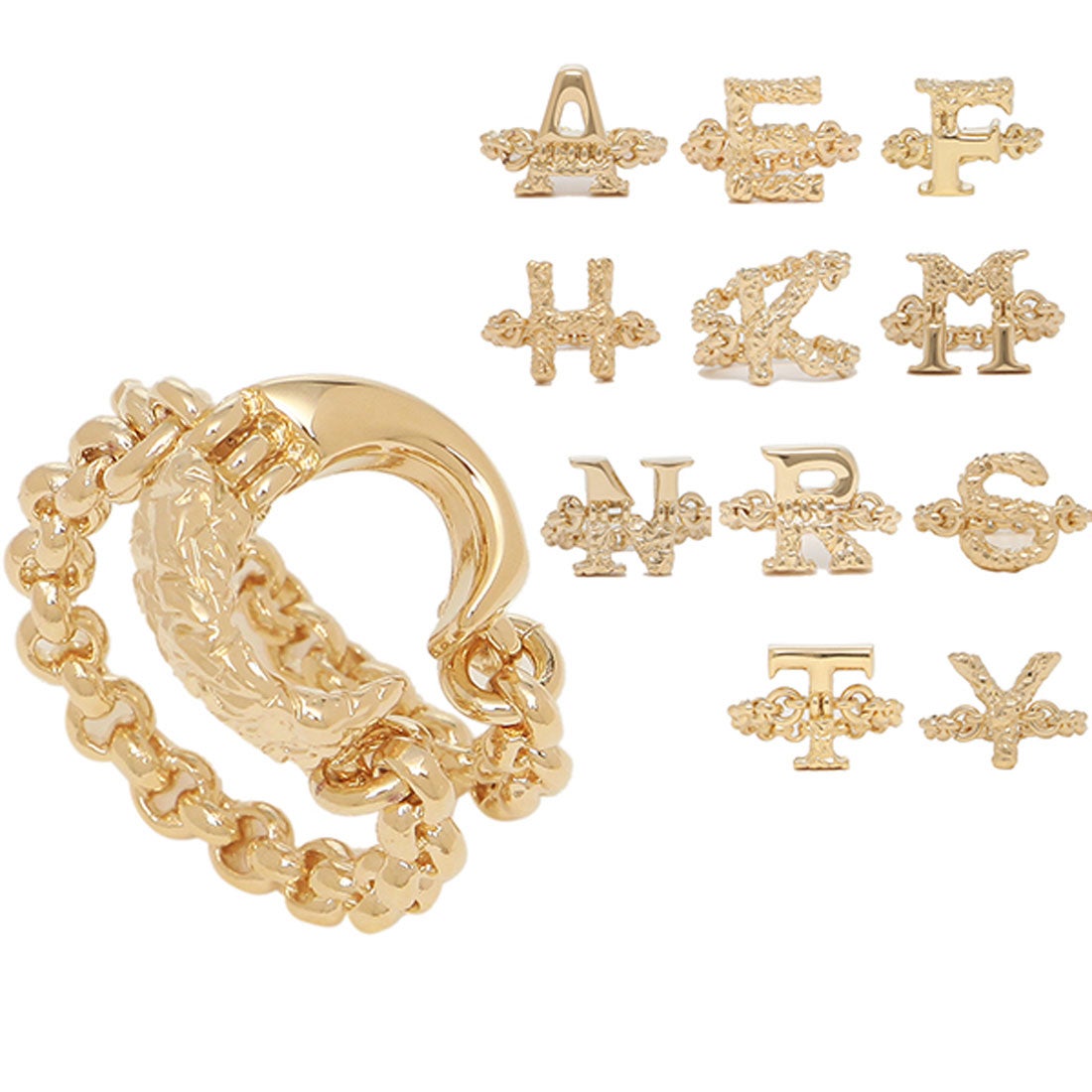 クロエ Chloe リング 指輪 アクセサリー アルファベット ゴールド