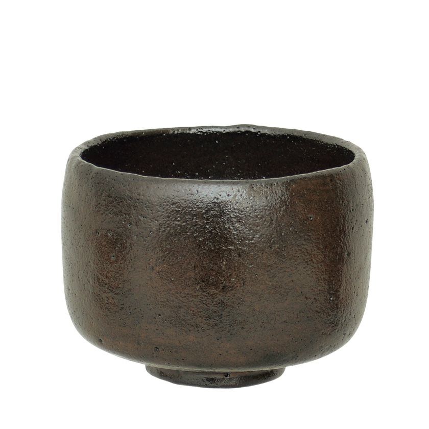 茶道具 楽茶碗（らくちゃわん） 茶碗 黒楽 長次郎写 大黒（カセ釉極上