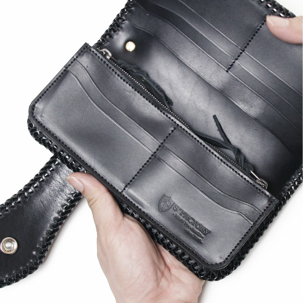 バイカーズウォレット05 シャーク（サメ革）│メンズ革小物通販 S'FACTORY