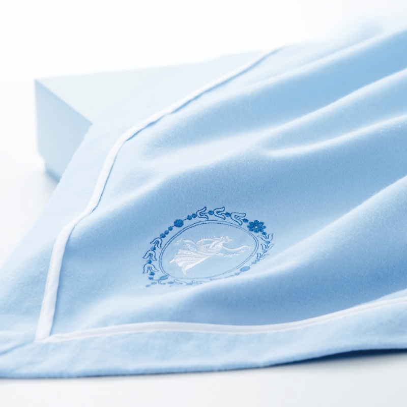 ウェッジウッド 綿毛布2枚セット(毛羽部分） （シングル）140×190cm