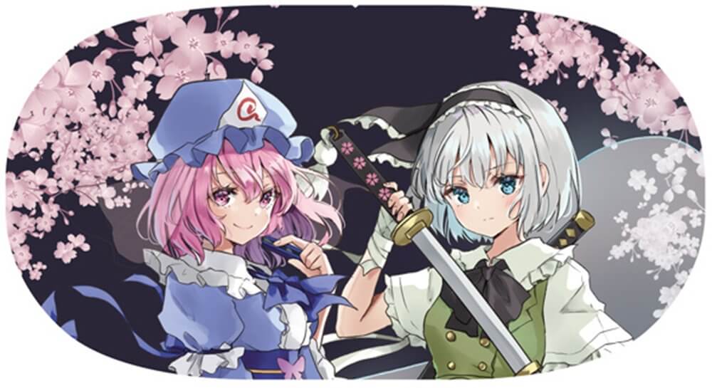 新品】東方project「魂魄妖夢、西行寺幽々子」12-1眼鏡ケース(クロス