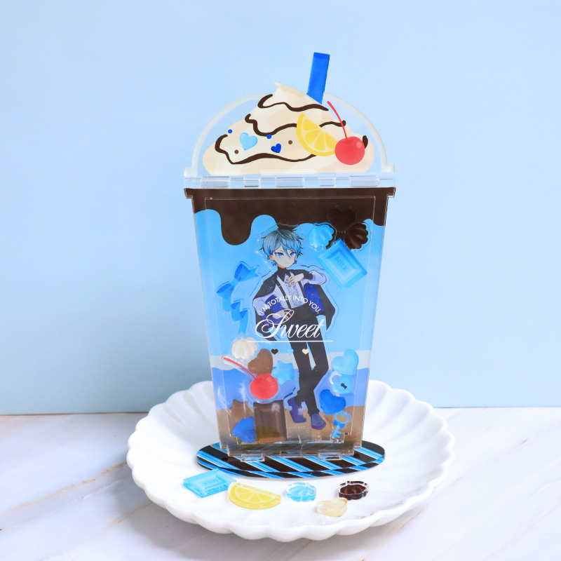 チョコレートドリンクアクリルフレーム ブルーベリーパープル| FUKUYA