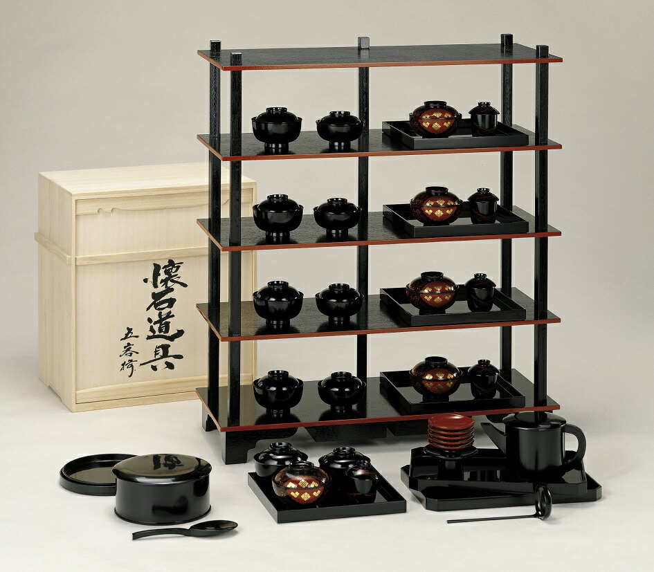 楽天市場】【茶道具 / 懐石】 懐石道具一式 (木製本漆手塗) : 抹茶と