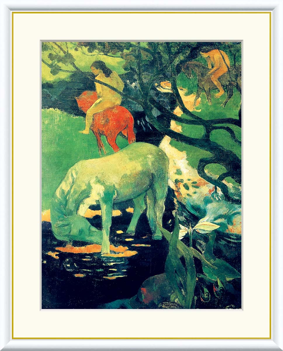 楽天市場】国武久巳・水辺の馬たち（アート・複製画） : 絵画生活
