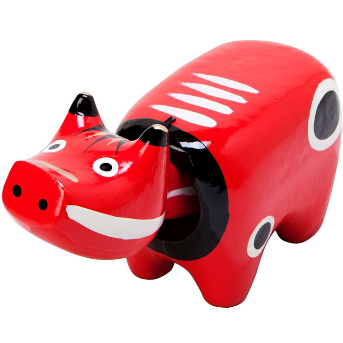 楽天市場】日本製 野沢民芸 会津張り子 赤べこ2号 福島県会津地方の