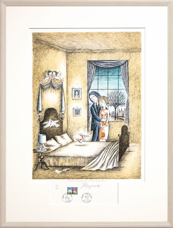 楽天市場】レイモン・ペイネ「 ハネムーンの夜 」リトグラフ 版画