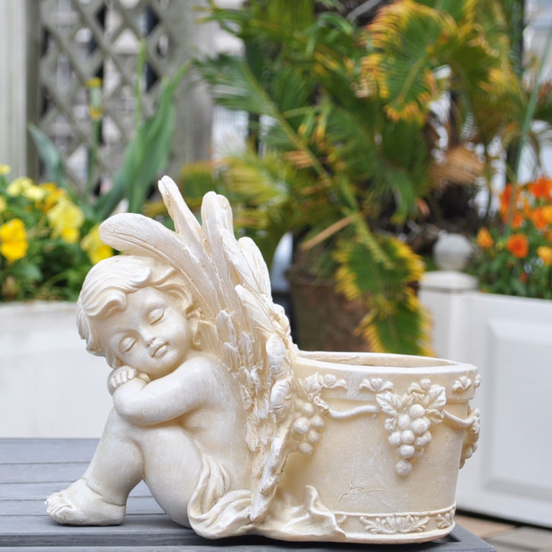 楽天市場】送料無料 【フレアーエンジェル 】 天使置物 【ガーデニング