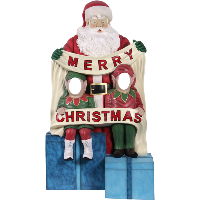 楽天市場】サンタのフォトフレーム 顔出し 大きい オブジェ クリスマス