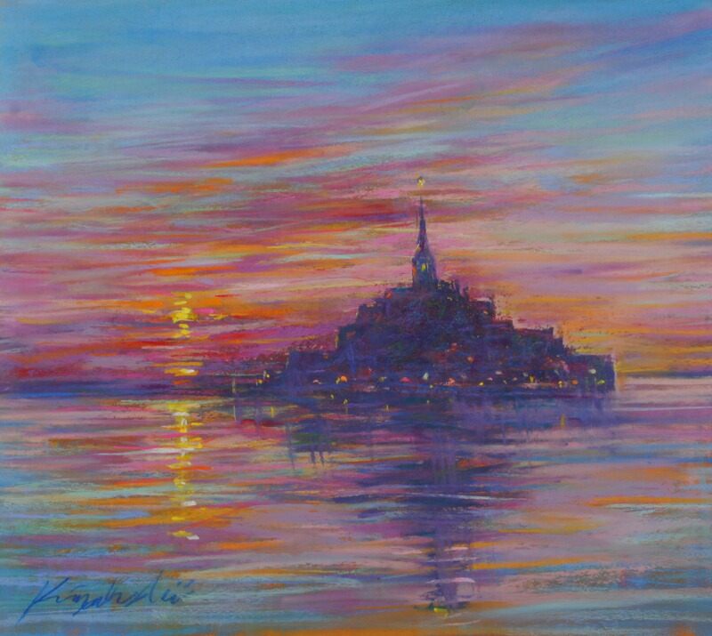 楽天市場】モン・サン・ミシェル 絵画 風景画 フランス 世界遺産 版画