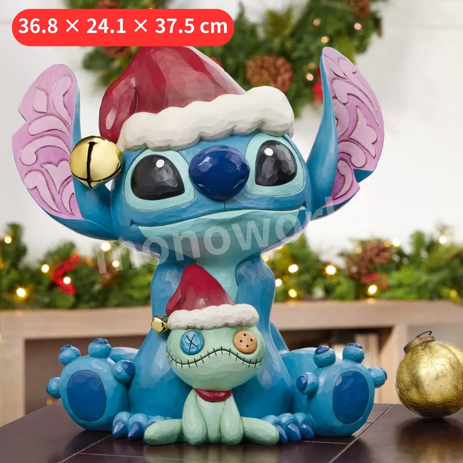 楽天市場】スティッチ グッズ クリスマス 置物 飾り 約37cm クリスマス