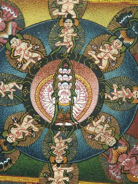 楽天市場】肉筆仏画 不動明王（特大寸）一点もの : 仏像仏画チベット