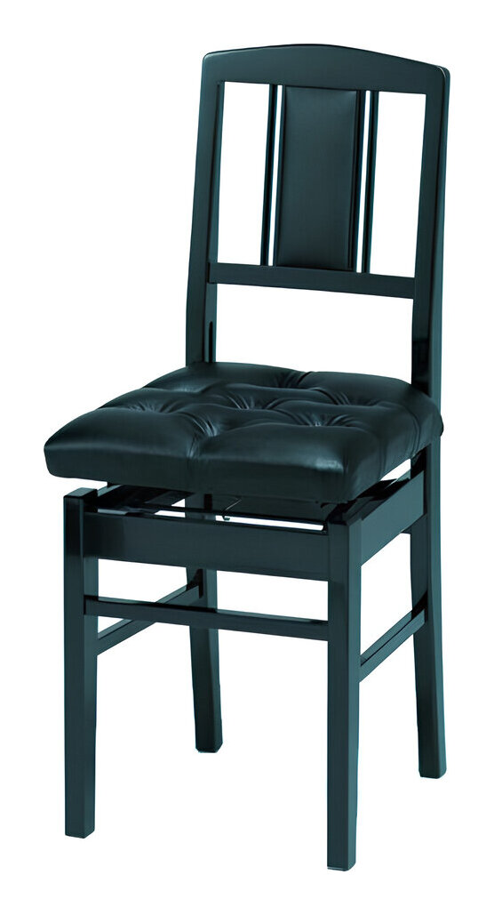 楽天市場】【甲南】背付 ピアノ椅子 No.7S 黒塗 （日本製） : 楽器PLAZA