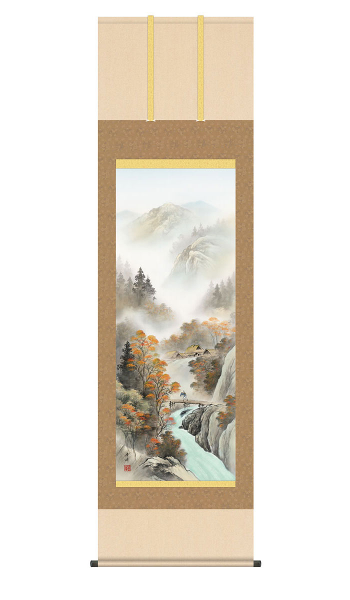 楽天市場】掛け軸 掛軸 清風水明 せいふうすいめい 幅54.5×高さ約190cm