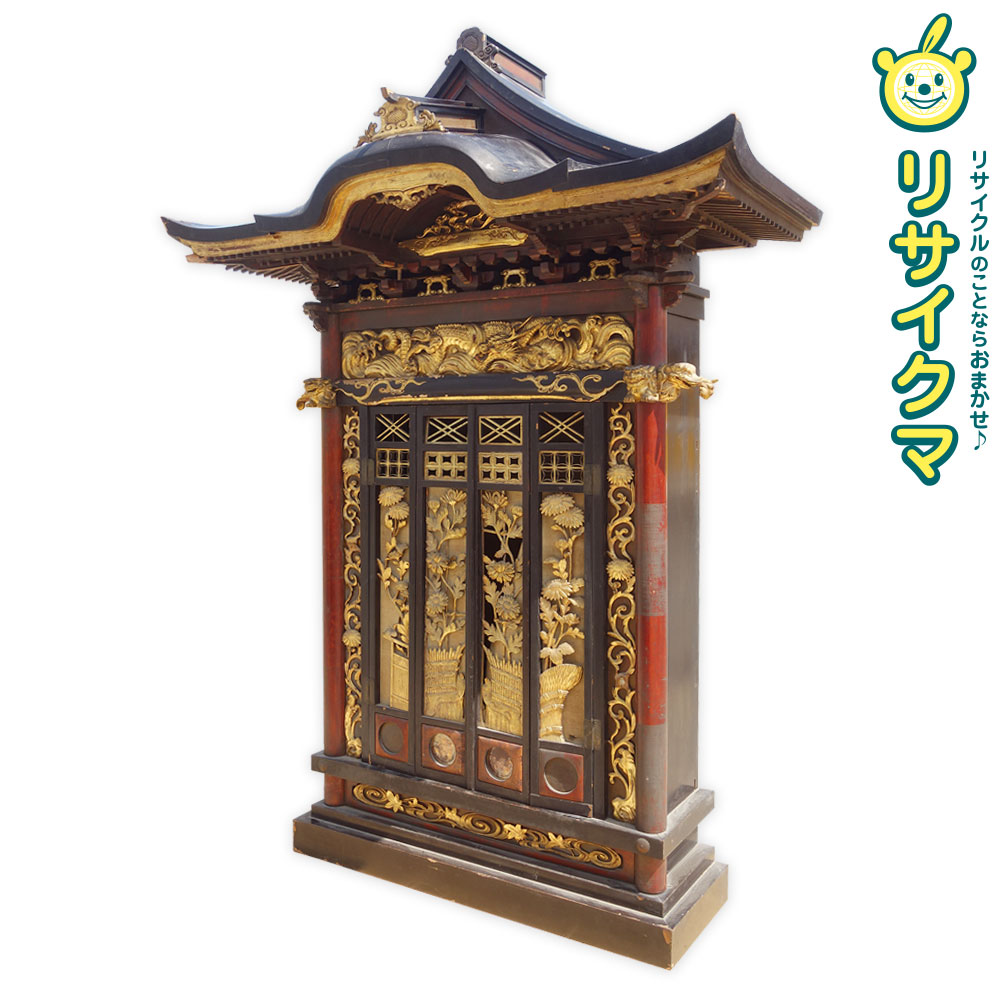 K▽衝立 虎 孔雀 唐木 紫檀 中国 螺鈿 石 貝 翡翠 (30625) K▽衝立 虎