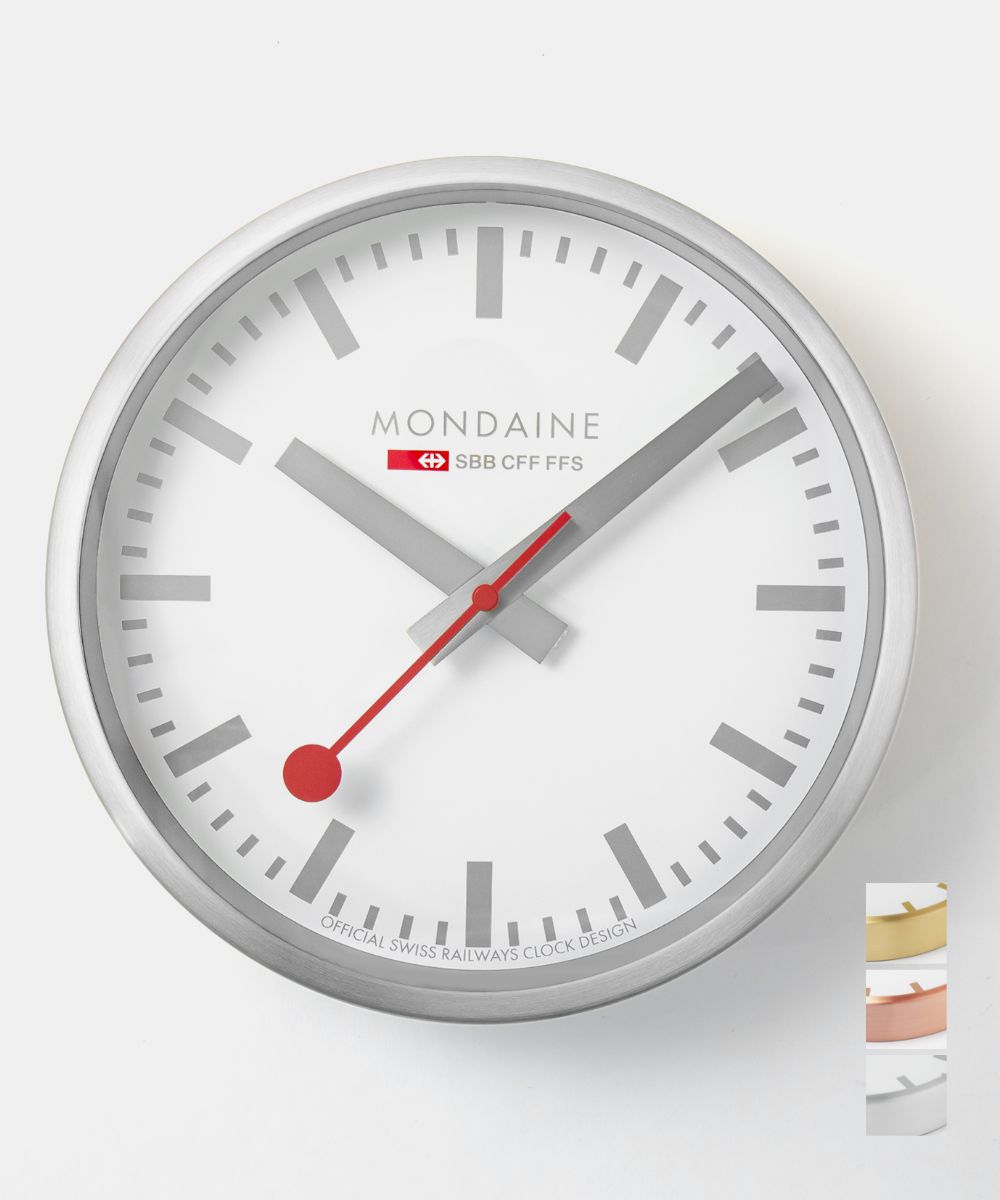 楽天市場】モンディーン MONDAINE A990 CLOCK 掛け時計 メンズ