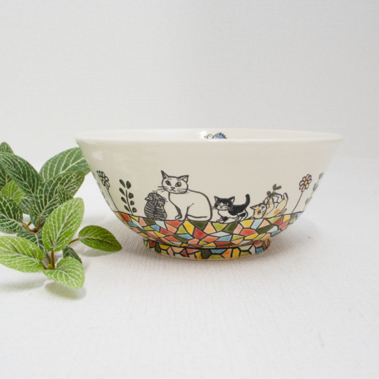和雑貨 四季彩堂 オンラインショップ / 鉢B 猫 各柄