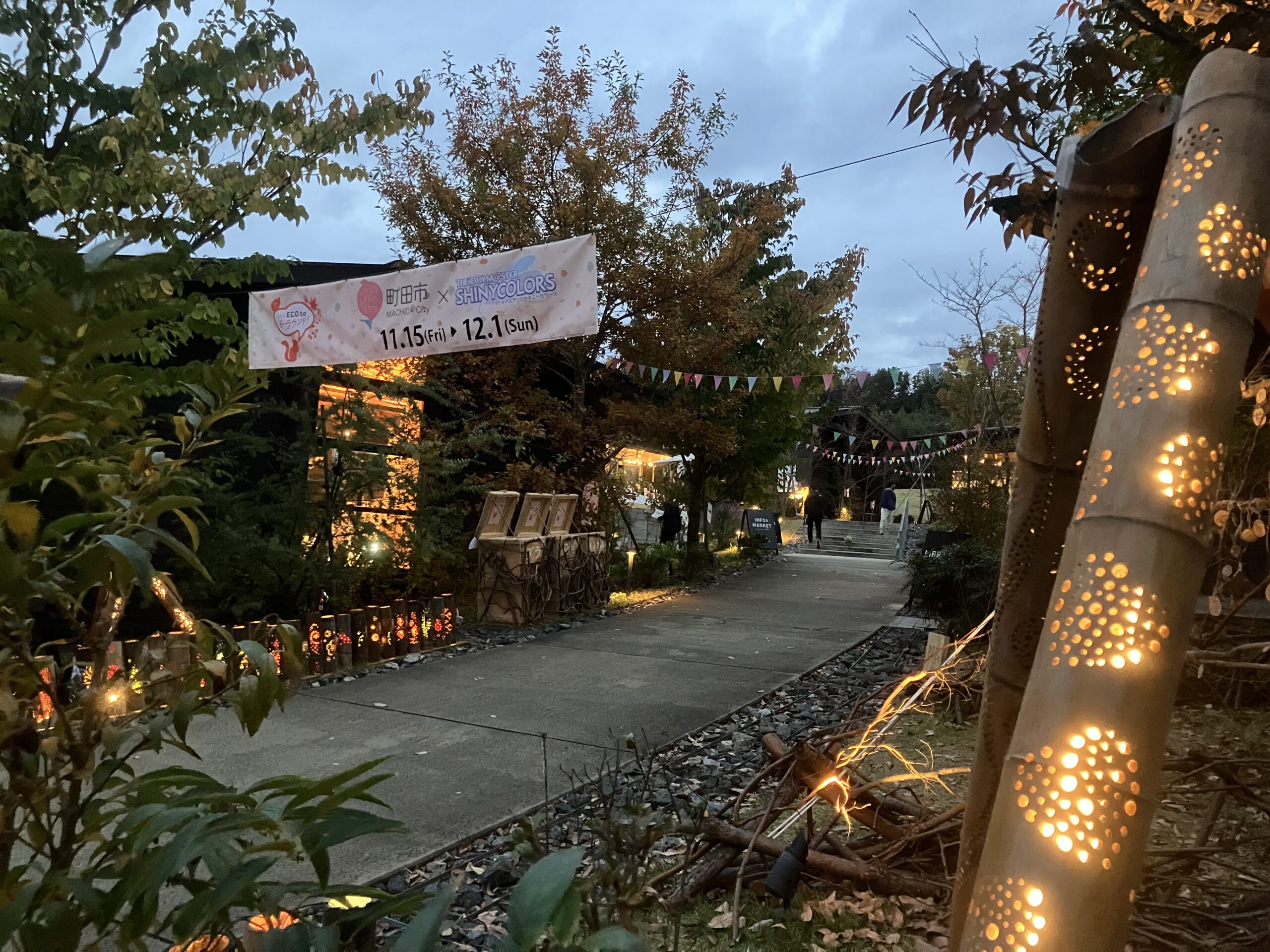 竹灯り展示始まりました！｜【公式】町田薬師池公園 四季彩の杜 西園