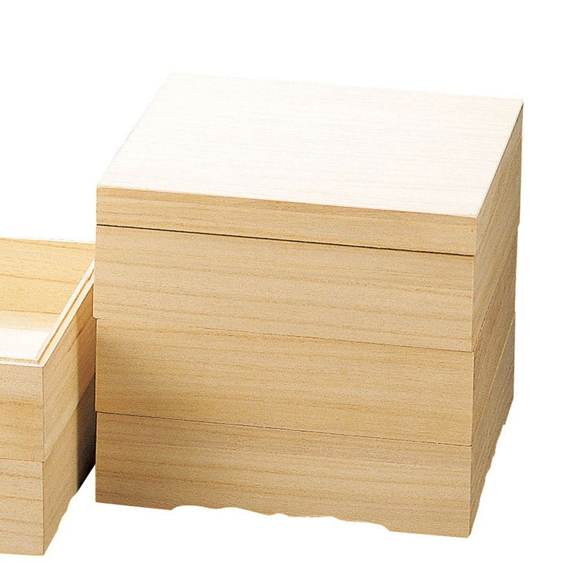 ヤマコー 桐・おせち用重箱 7寸 3段 27393 1個（ご注文単位1個）【直送