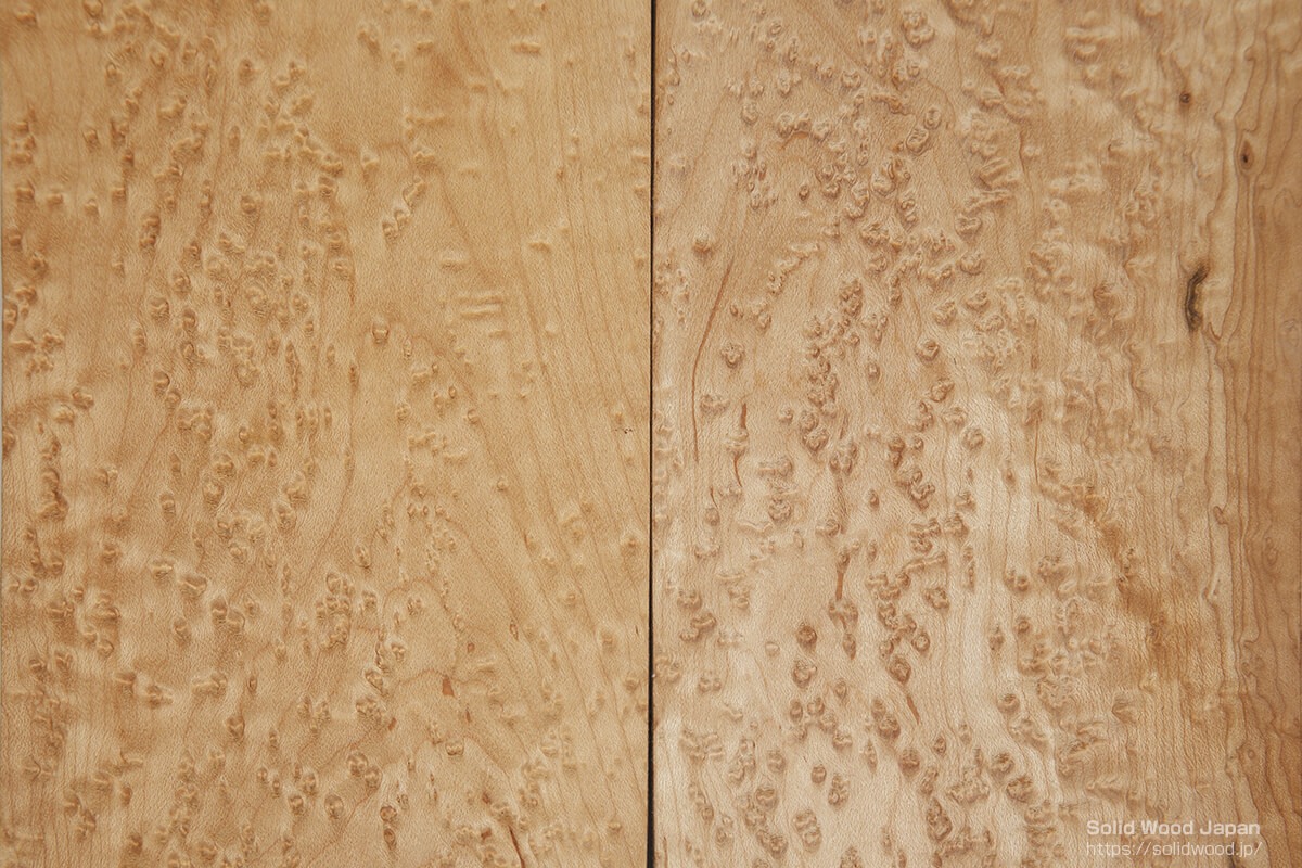 鳥眼杢（ちょうがんもく）・鳥眼杢目（ちょうがんもくめ）・バーズアイ