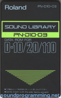 Roland PN-D10 Expansion Cards | Sound Programming