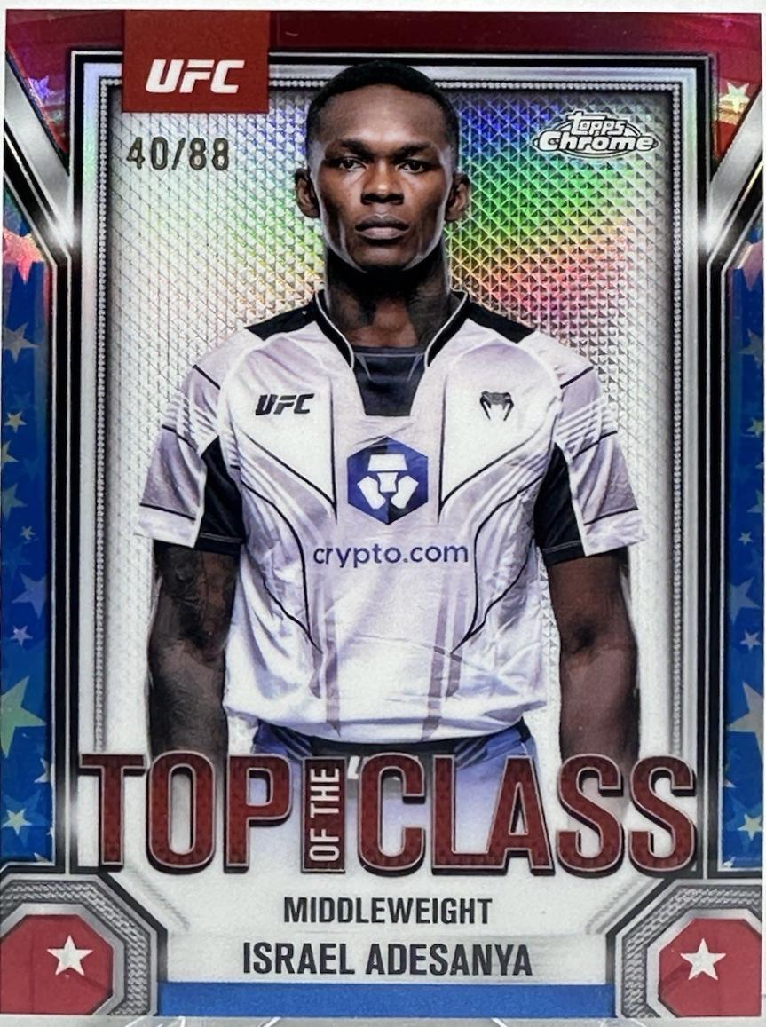 Israel Adesanya [Red White Blue Refractor] #TTC-11 Prices | 2025