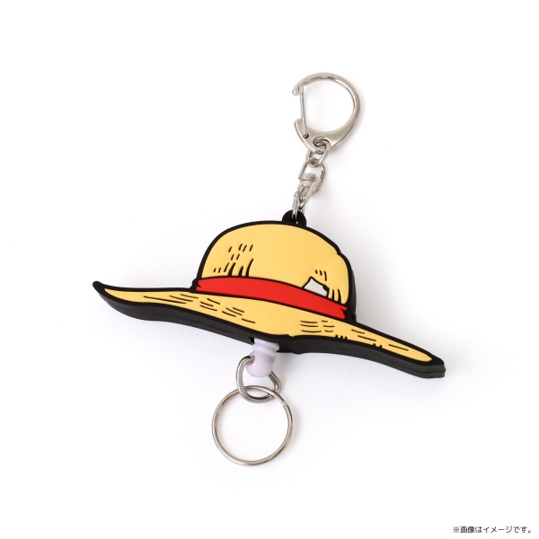 ワンピース】帽子型ラバーリールキーホルダー ルフィ: 雑貨｜東映